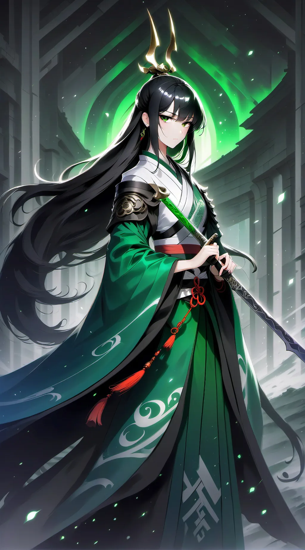 ai character: Mha Goddess background