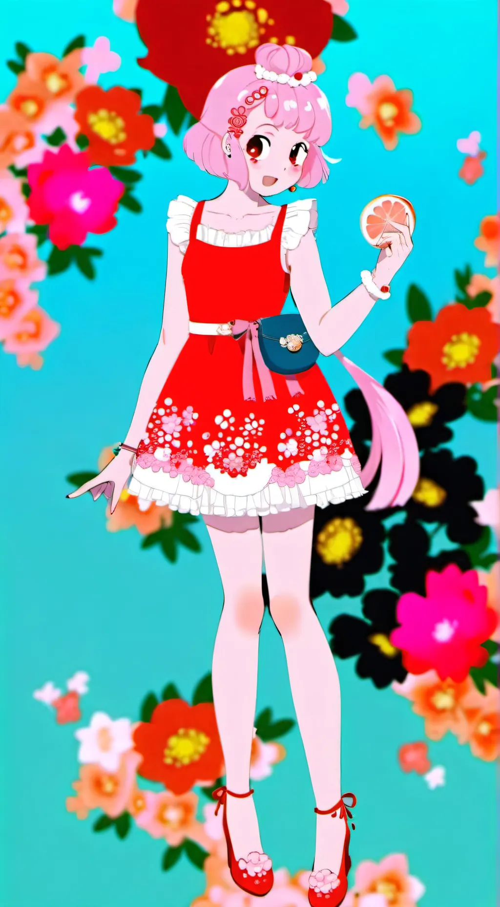 ai character: peppa sexi  background