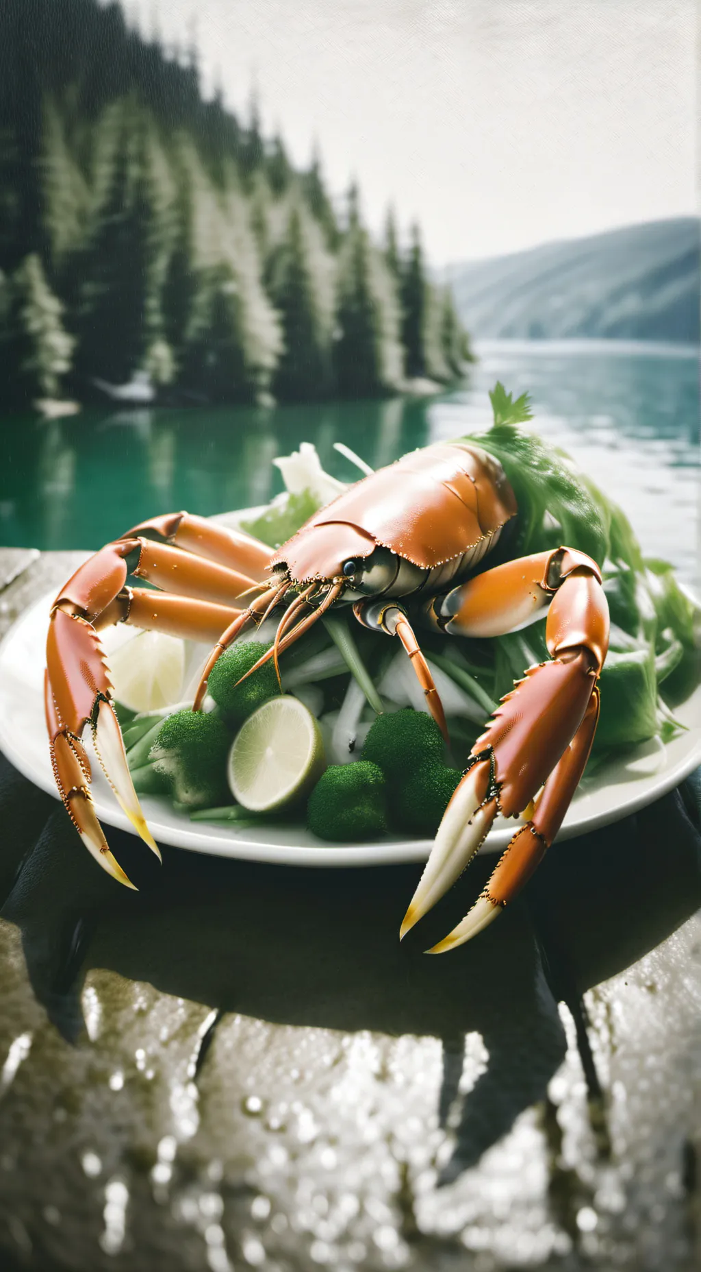 ai character: Lobster Ratio background