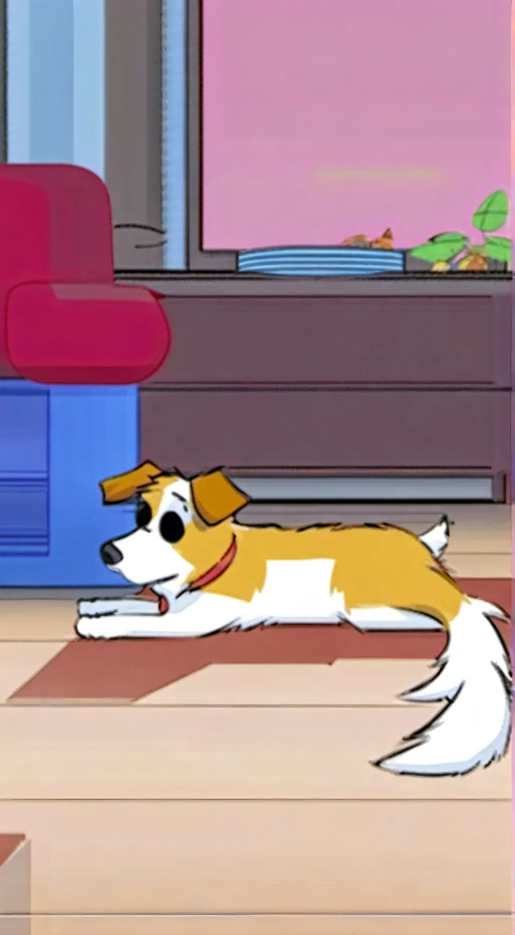 ai character: bluey background