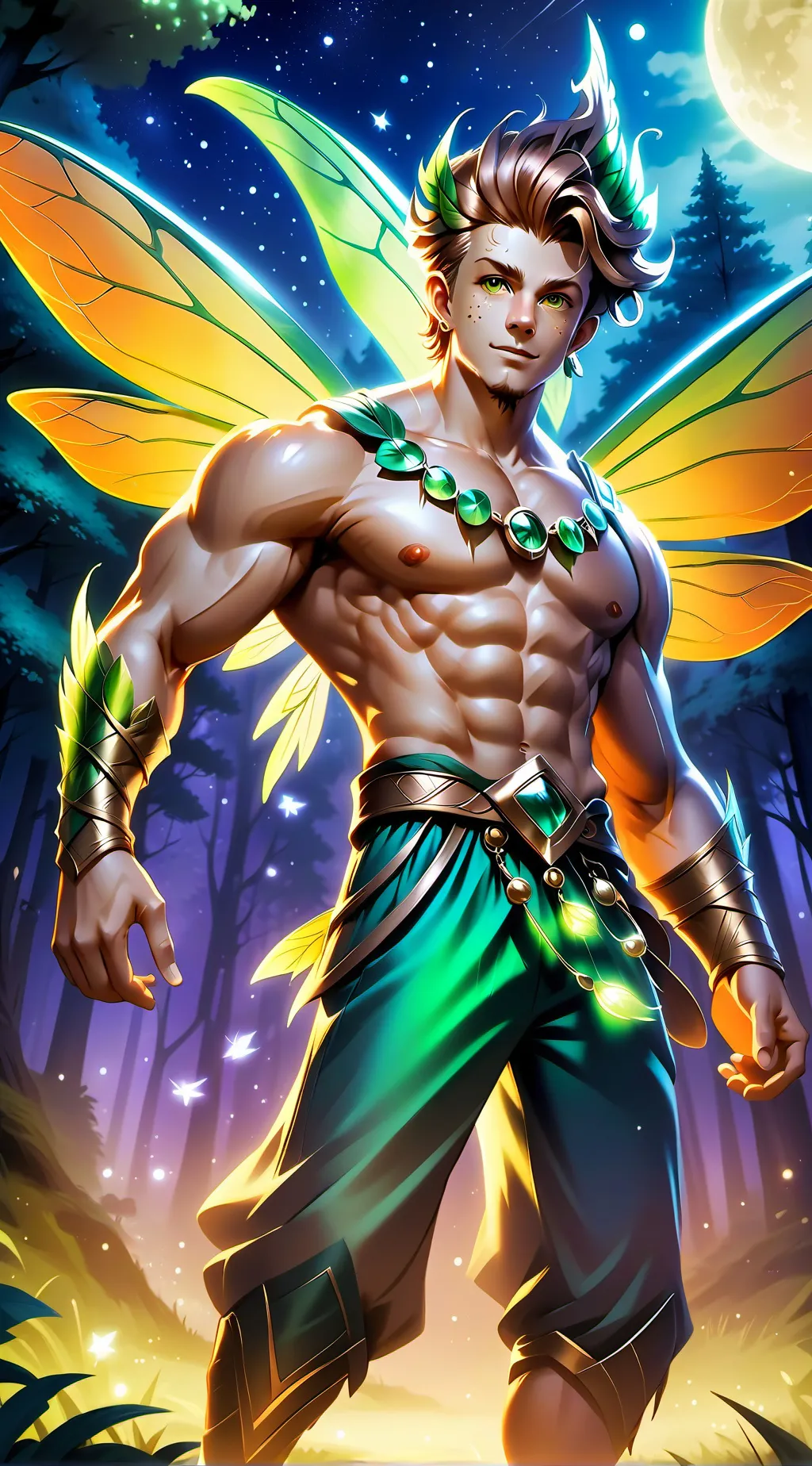 ai character: Energia background