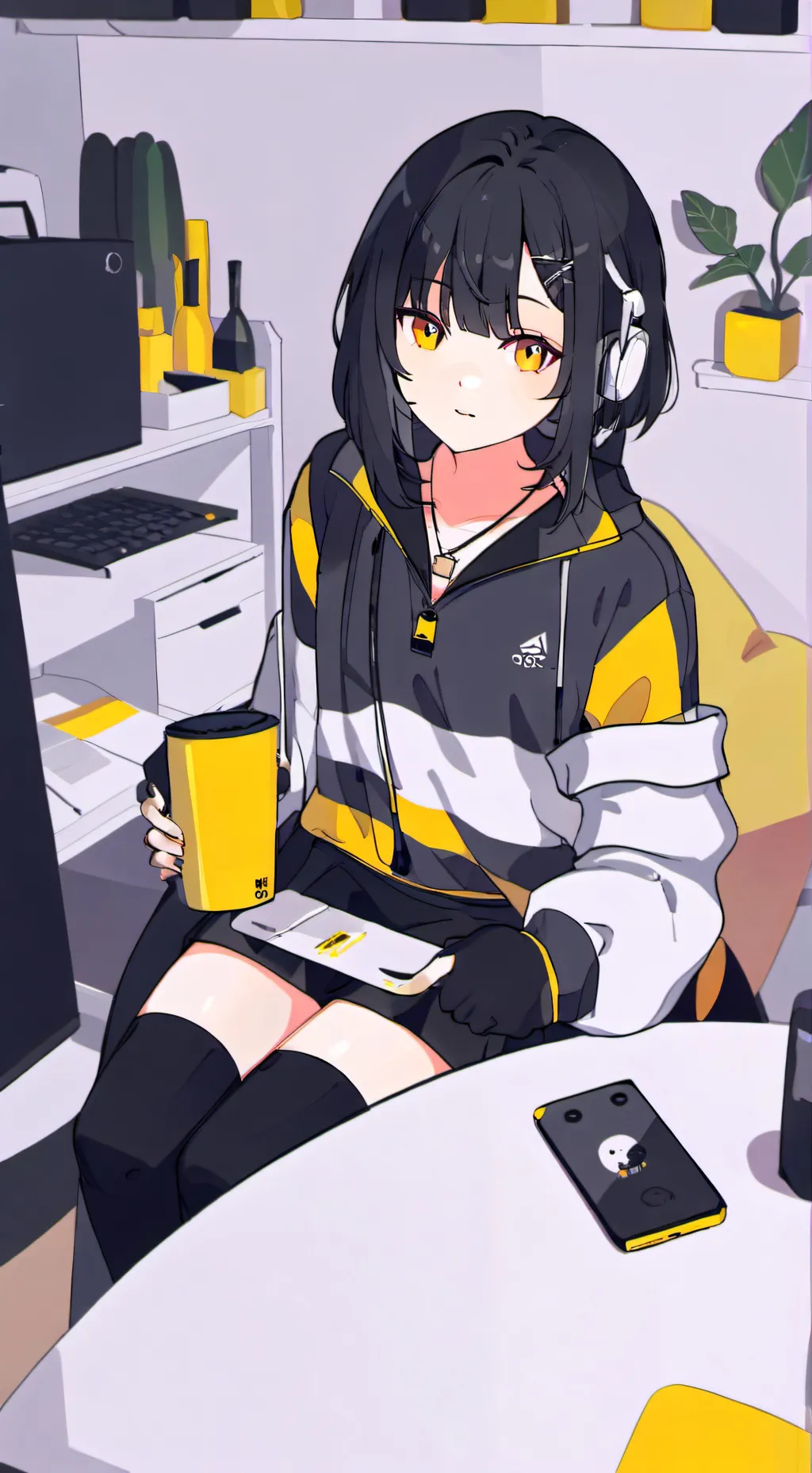 ai character: Floral  background