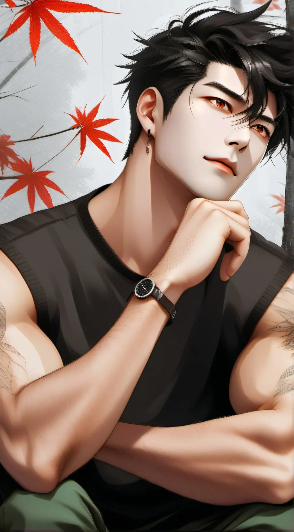 ai character: Саша background