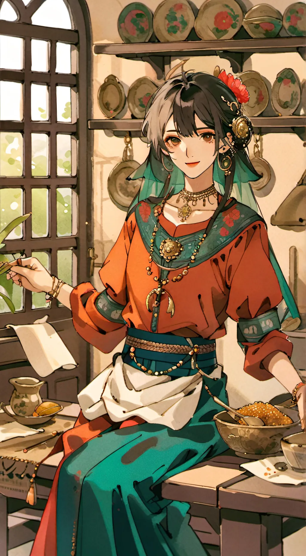 ai character: Kimetsu no Yaiba  background