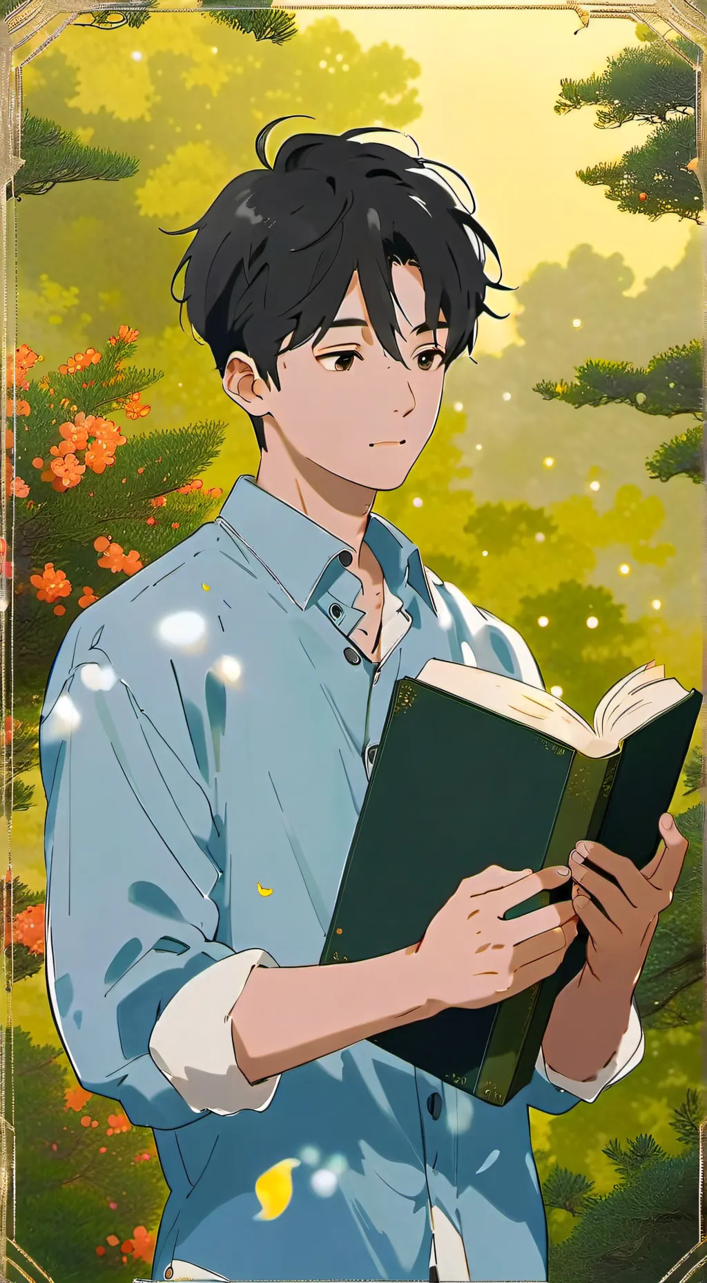 ai character: 🦨🔎Edison Blight🔍 🦨 background