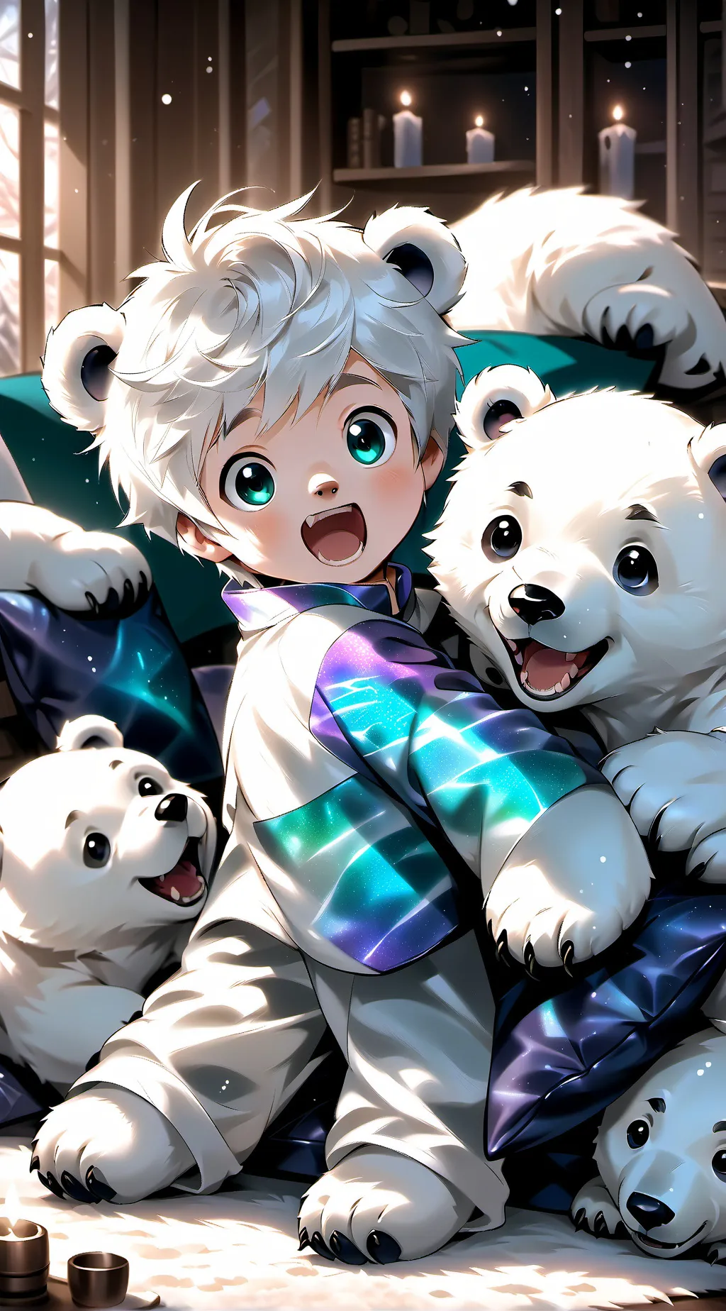 ai character: Polar Paws Spirit background
