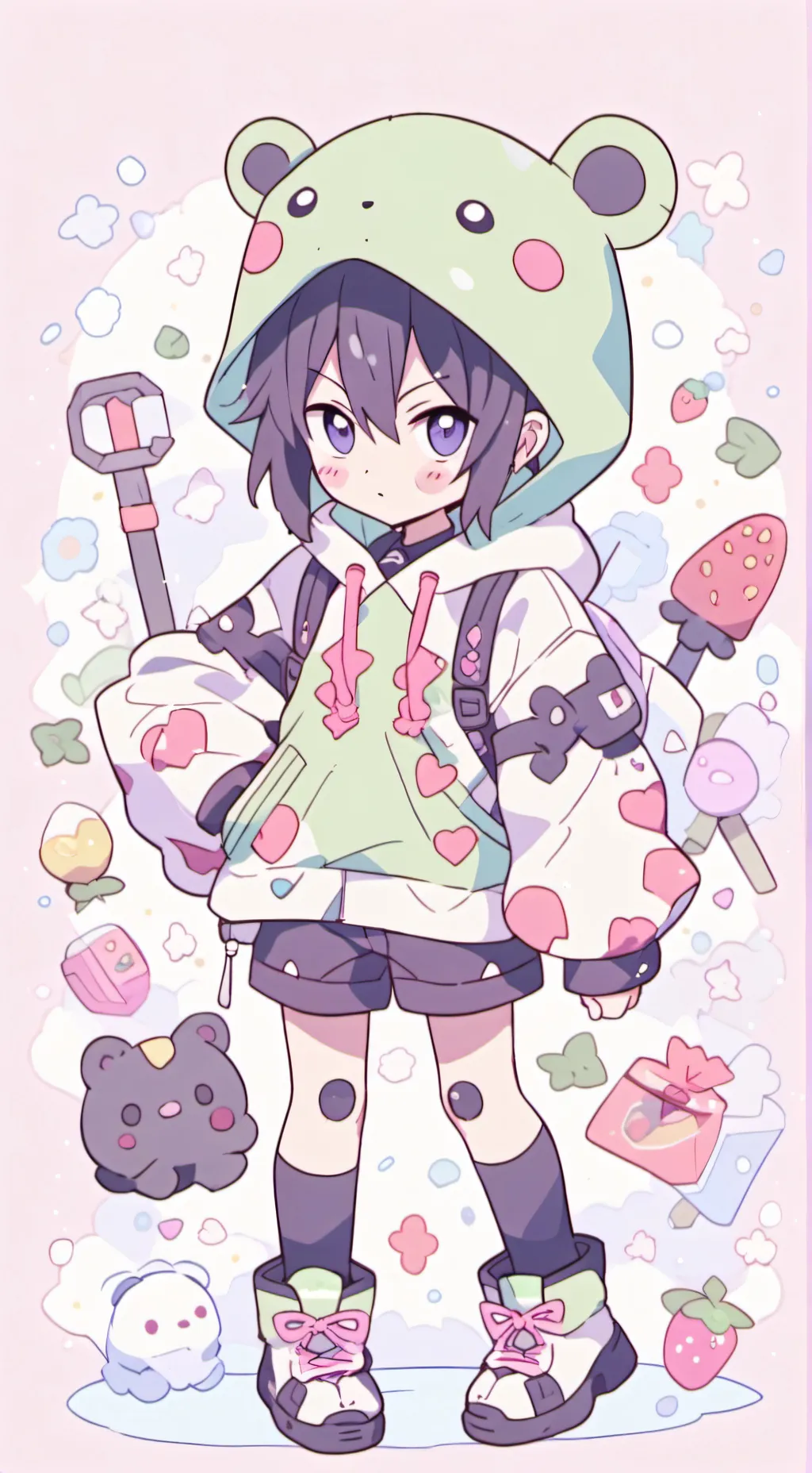 ai character: sasuke  background