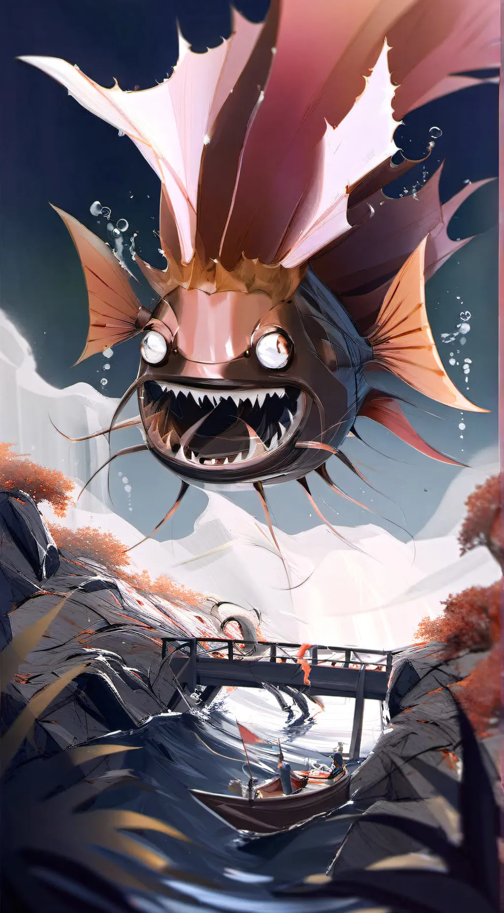 ai character: Angler  background