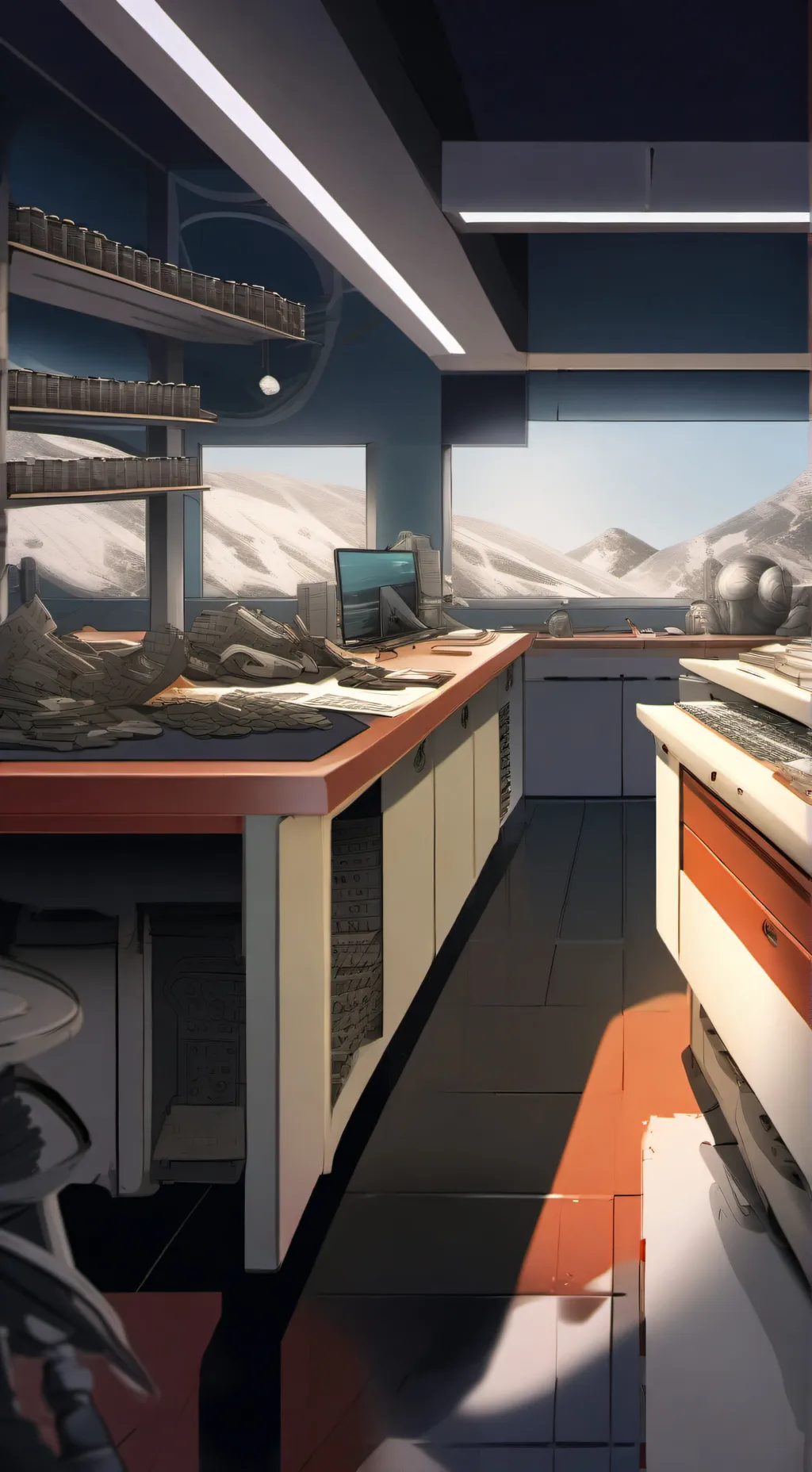 ai character: lab 123 background