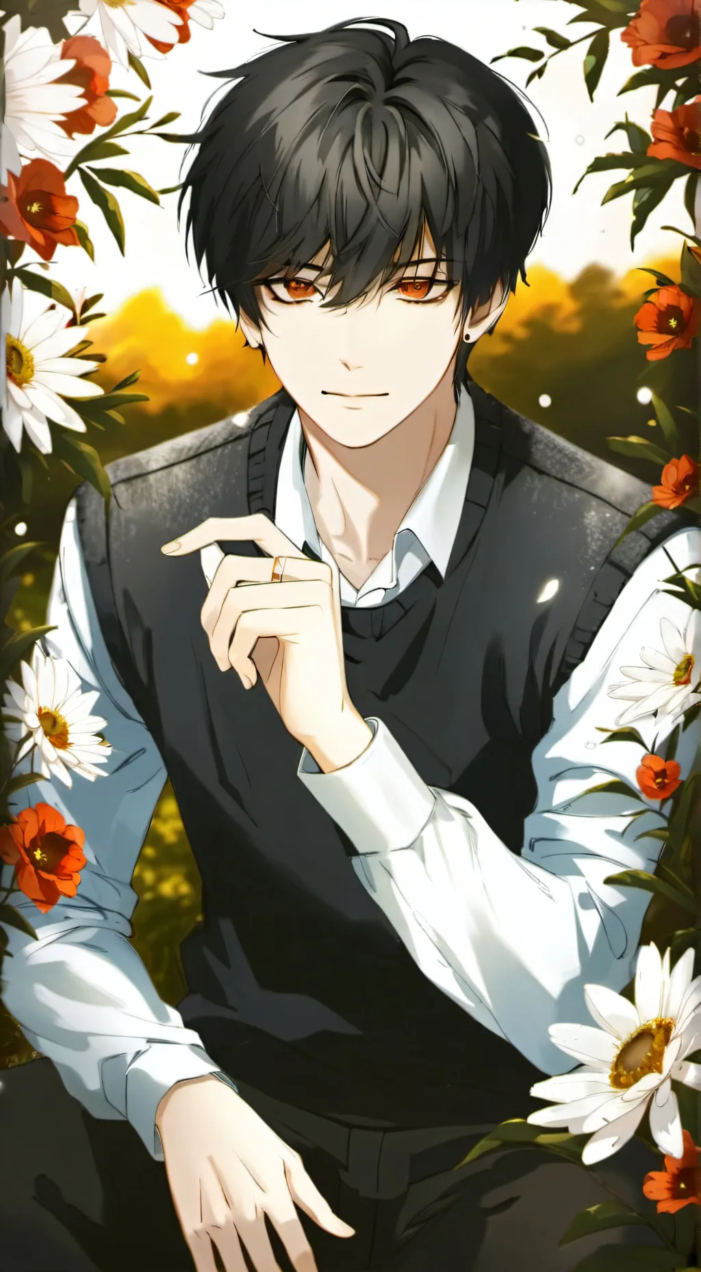 ai character: Levi  background