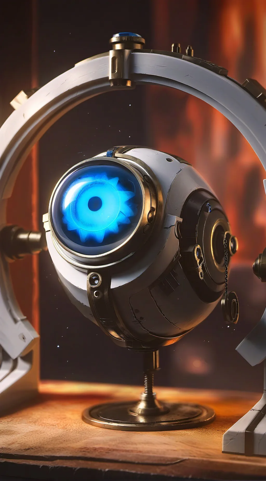 ai character: Wheatley  background