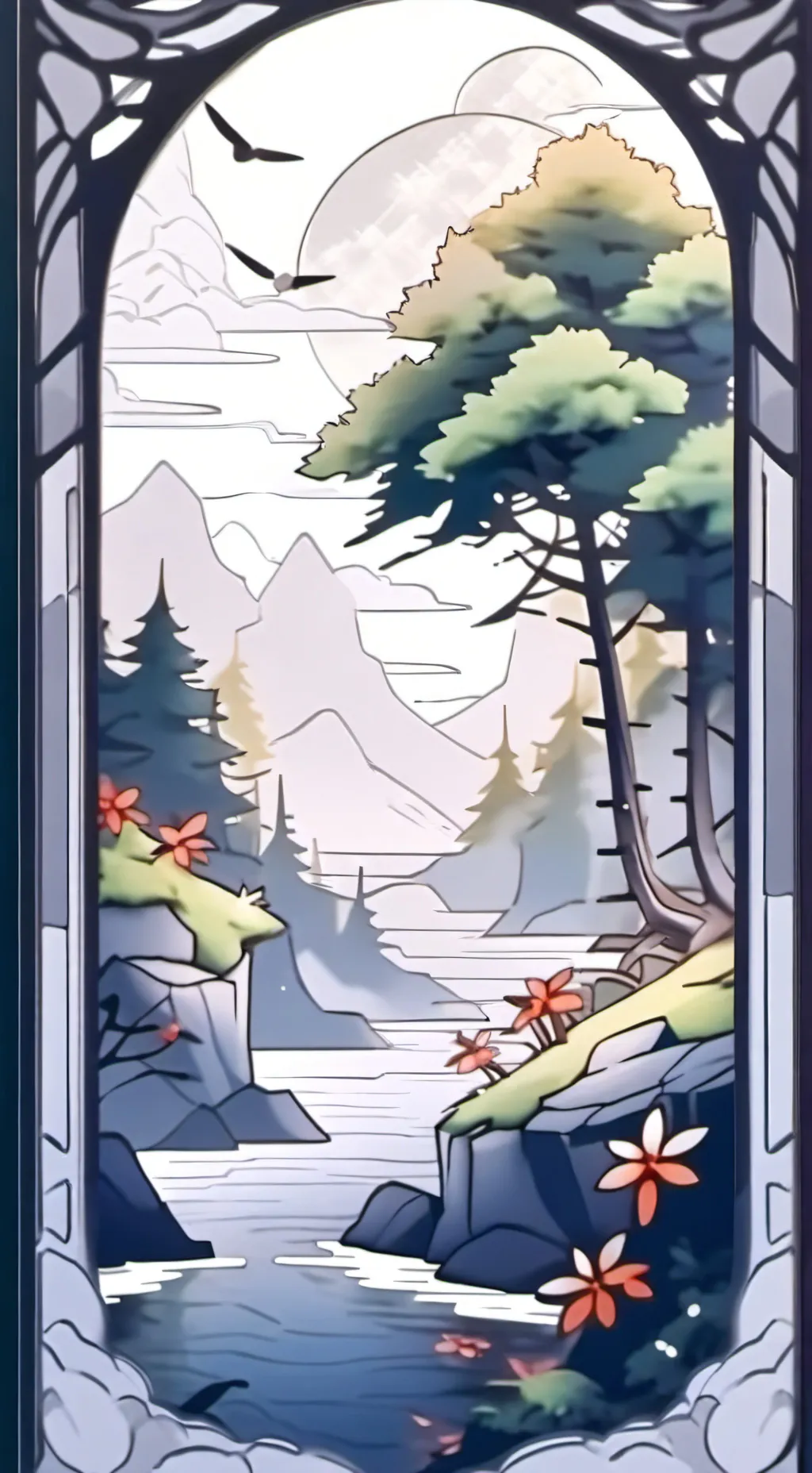 ai character: ANY word background