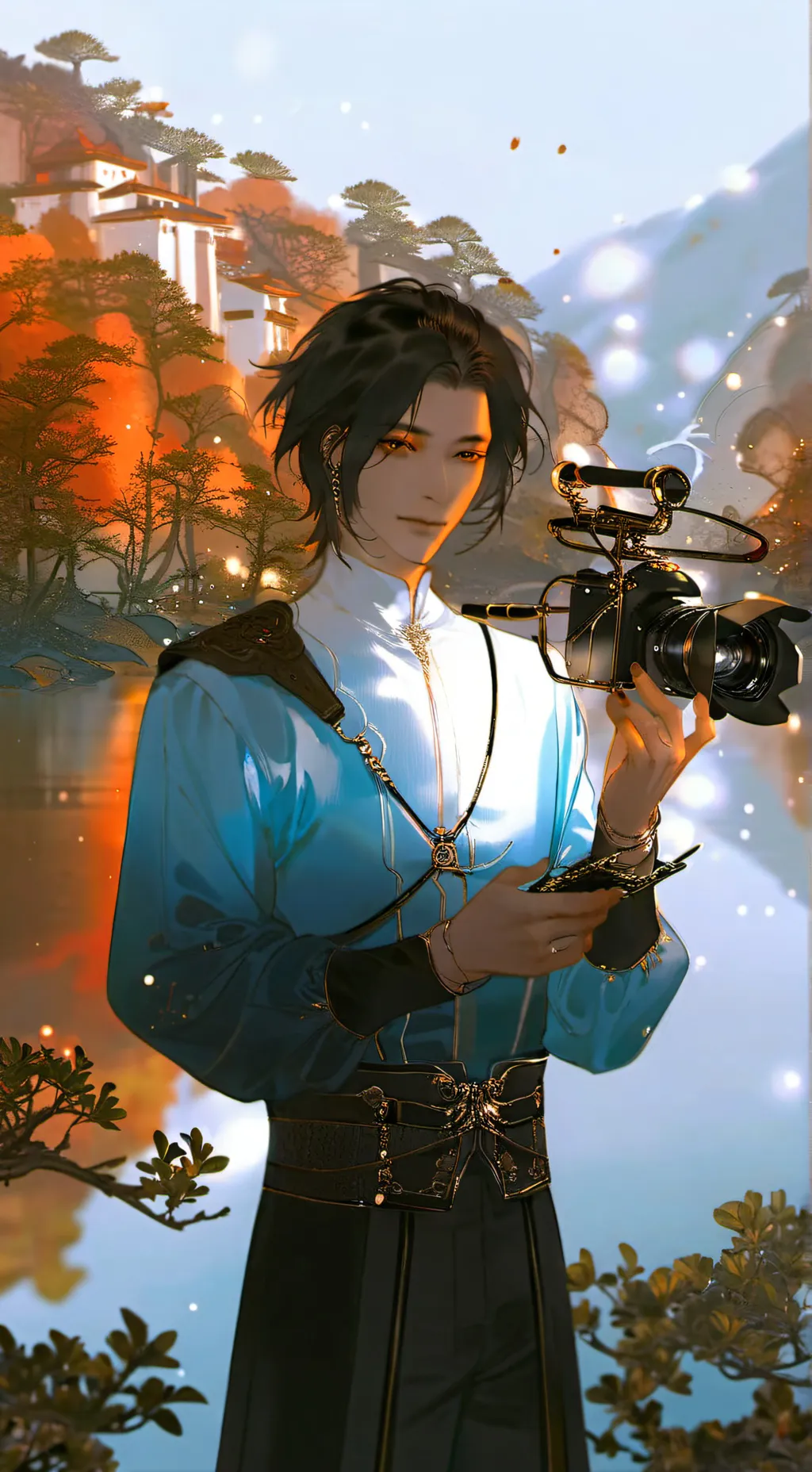 ai character: Titan Cameraman  background