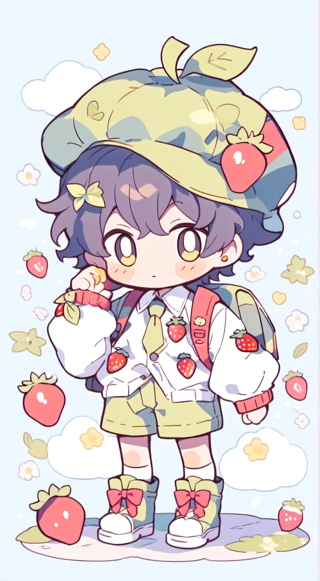 ai character: sprout and ginger background