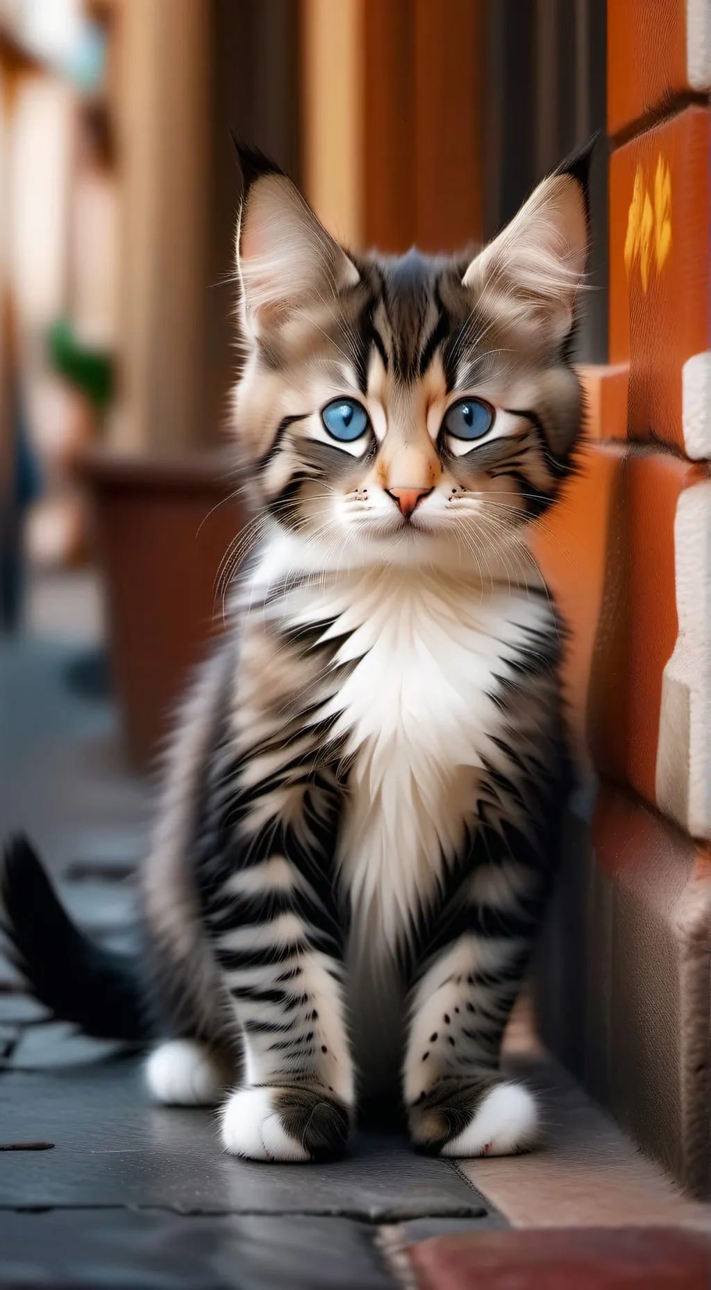 ai character: gato Sucio! background