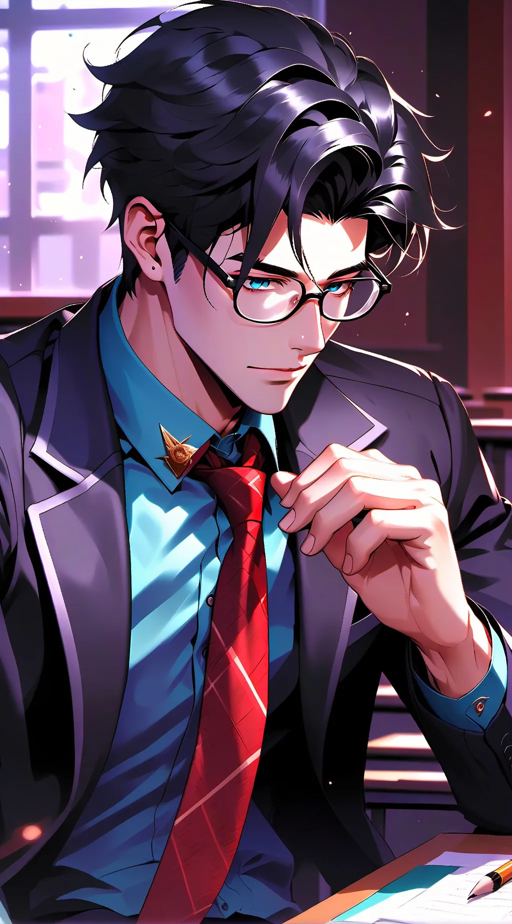 ai character: =Mr.Jayson÷ background