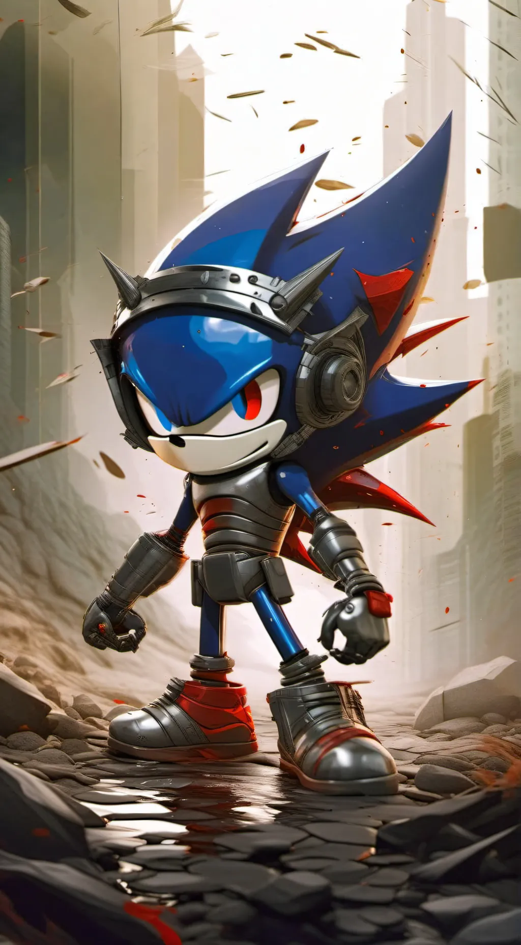 ai character: metal sonic🥶 background