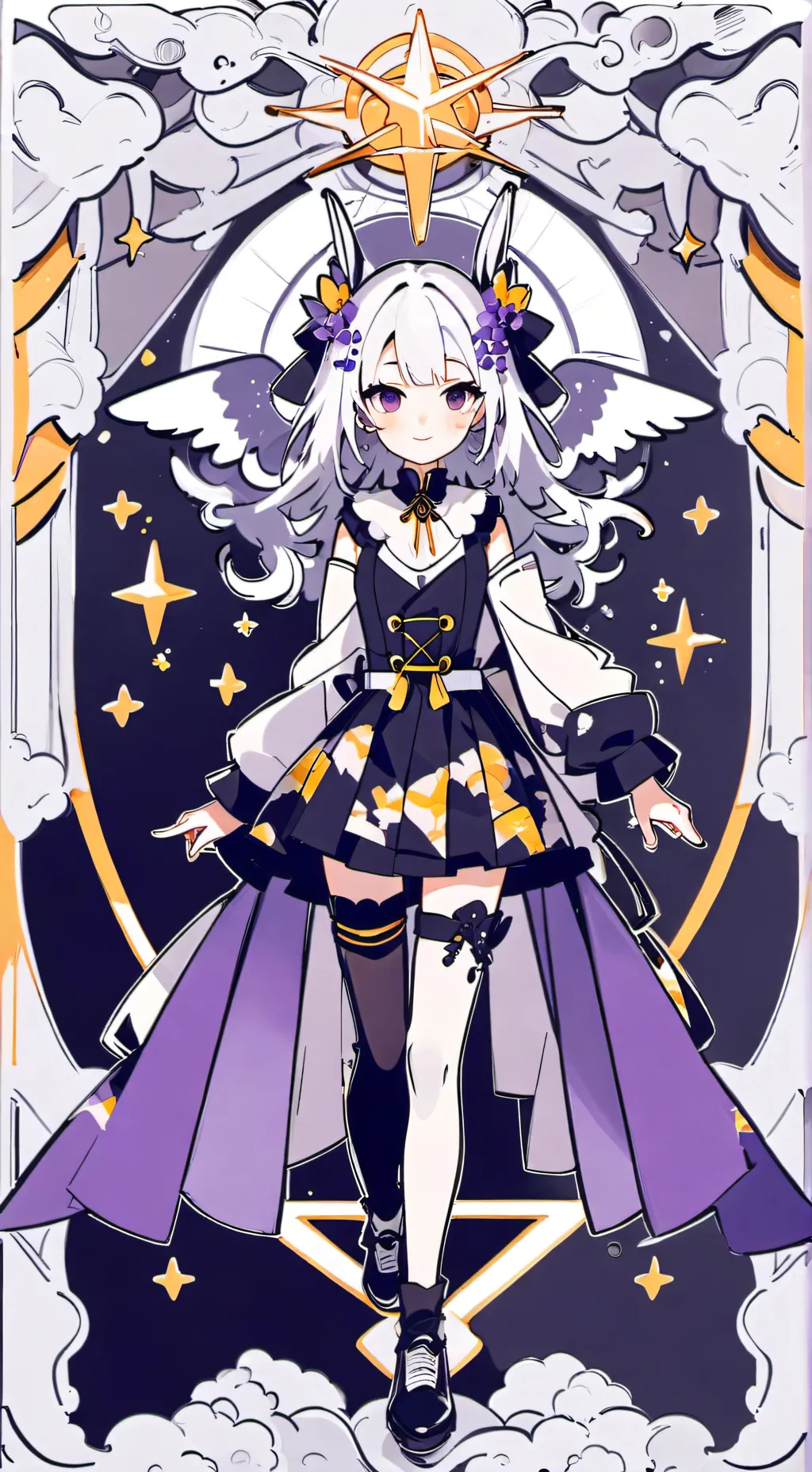 ai character: baby astro background