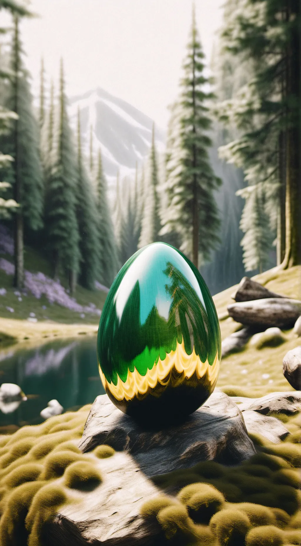 ai character: Elf egg background