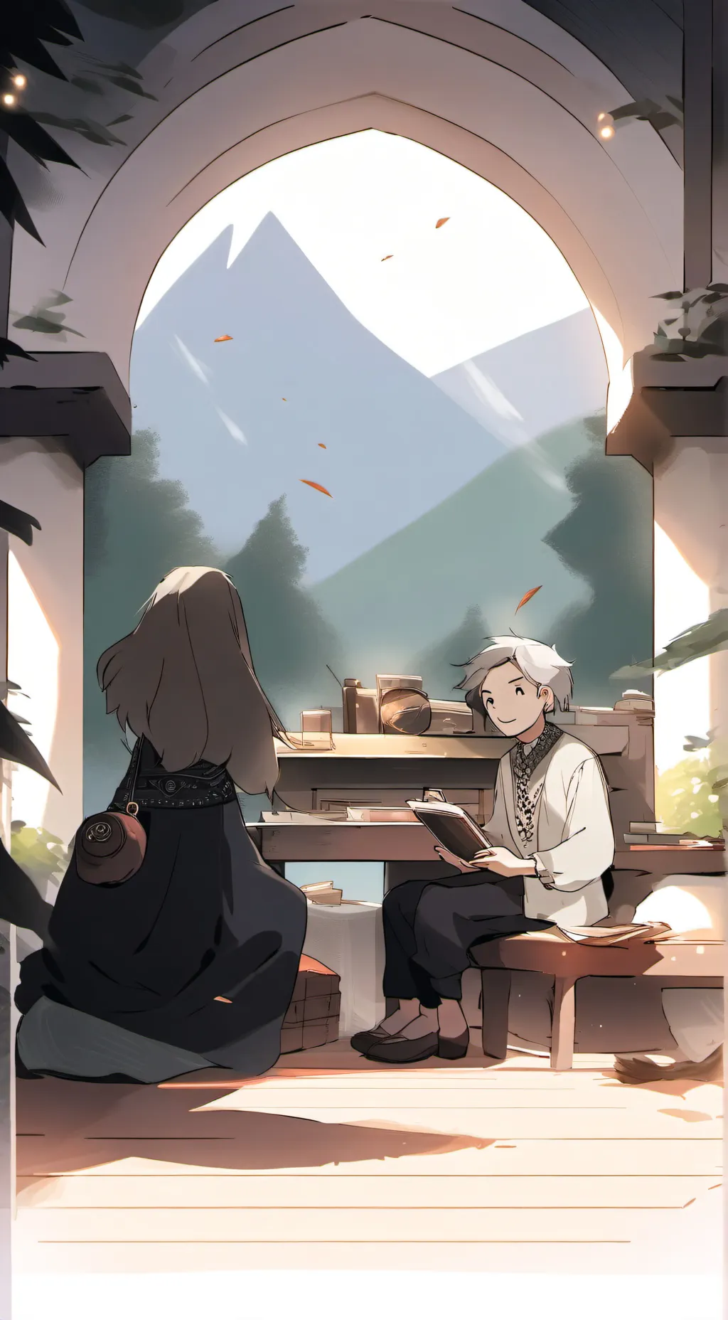 ai character: SG CLASSROOM background