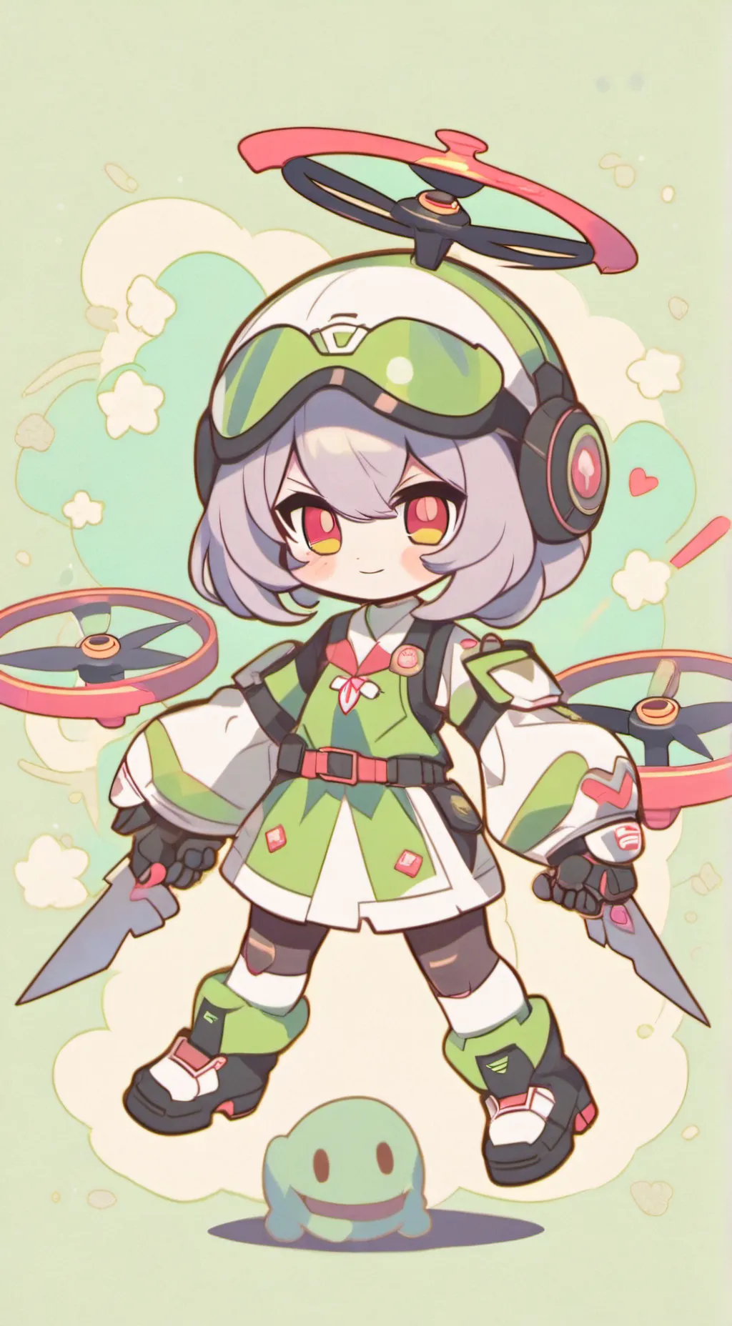 ai character: murder drones  background