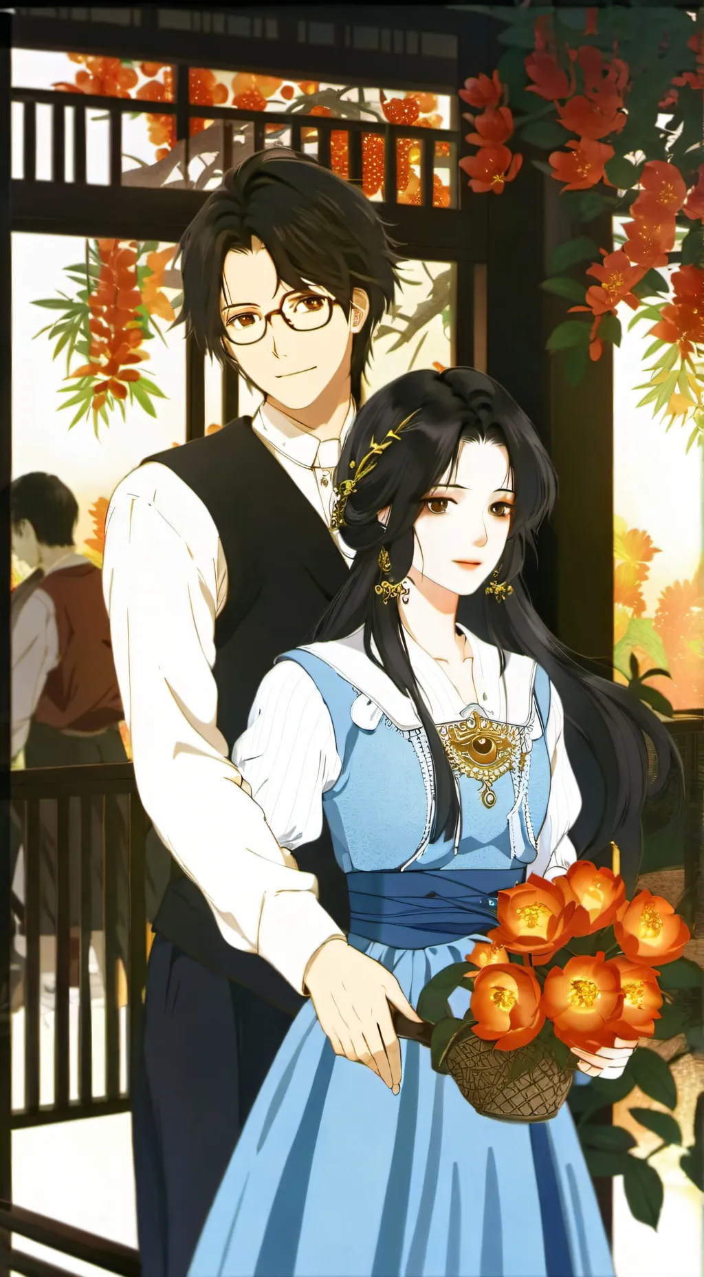 ai character: The forbidden love background