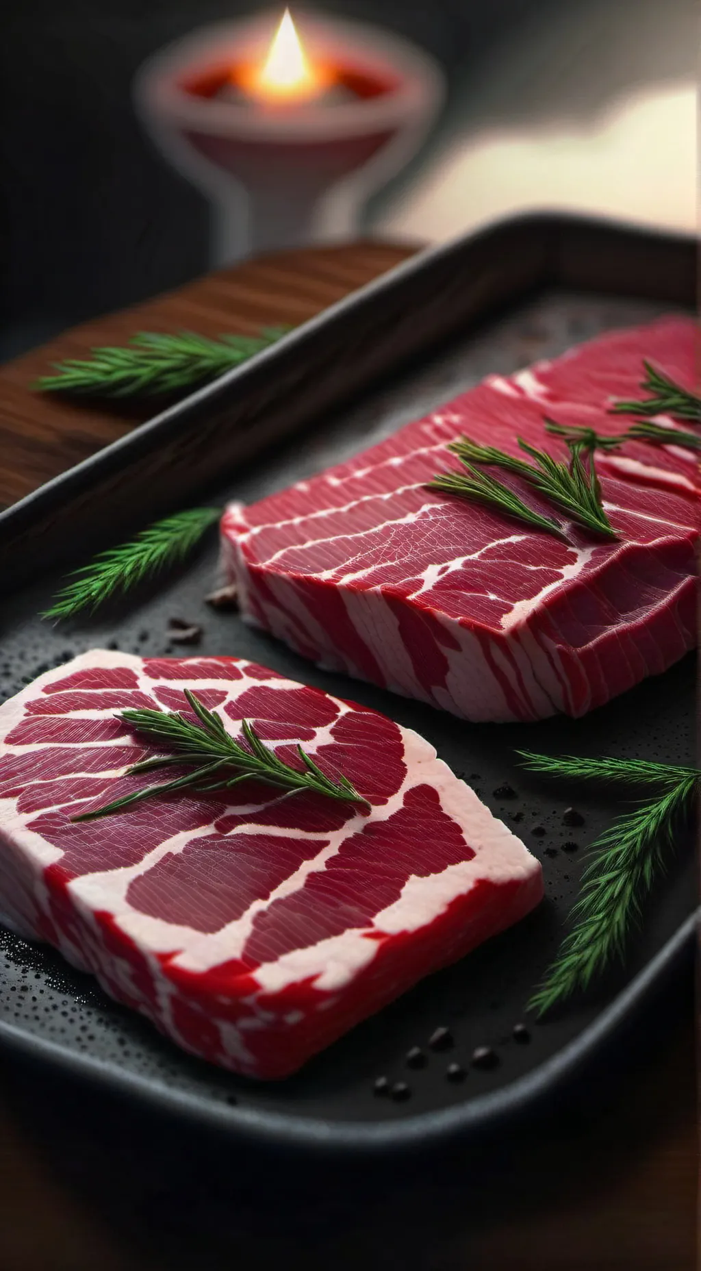 ai character: Meat background