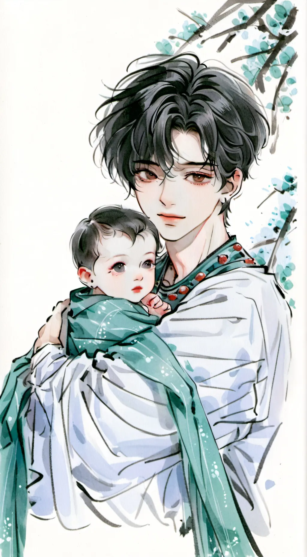 ai character: Adrián y Miguel background