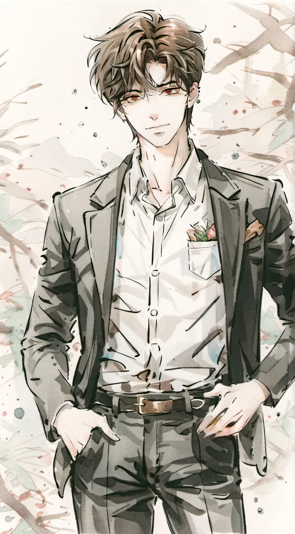 ai character: leon  background