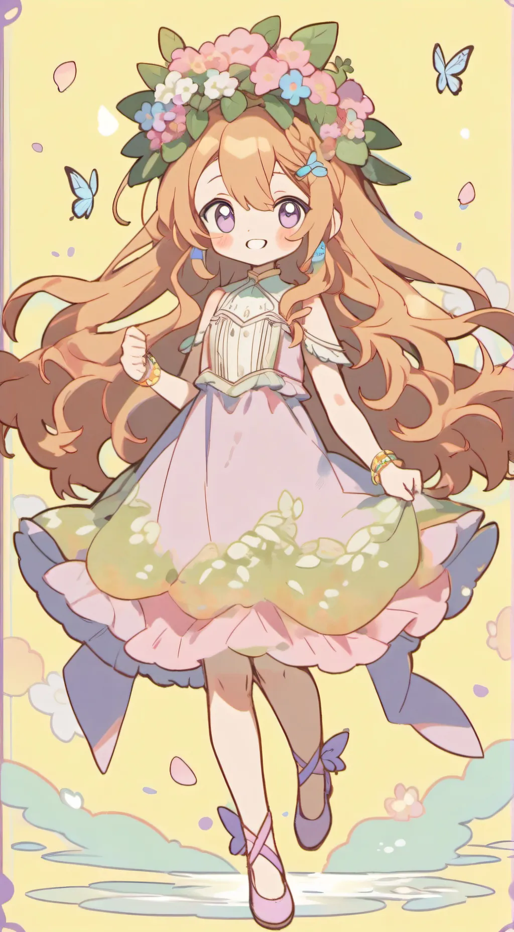 ai character: Peony background