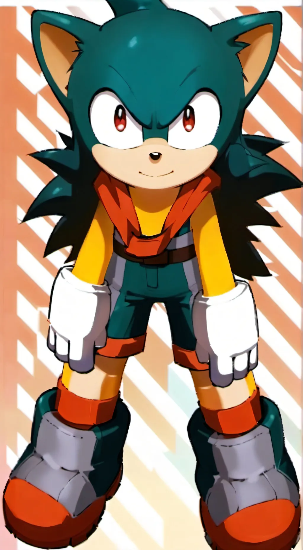 ai character: Nicolás el erizo  background