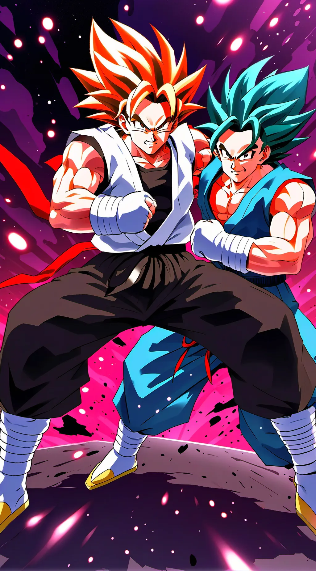 ai character: Gogeta vs Vegtio  background