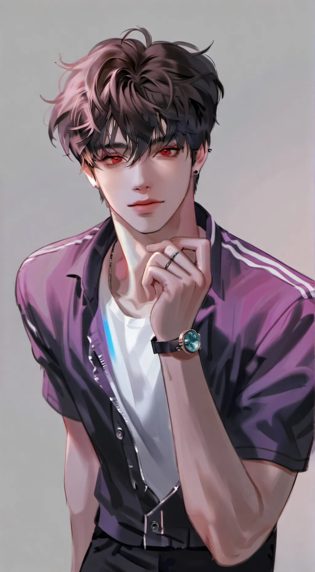 ai character: Justin  background