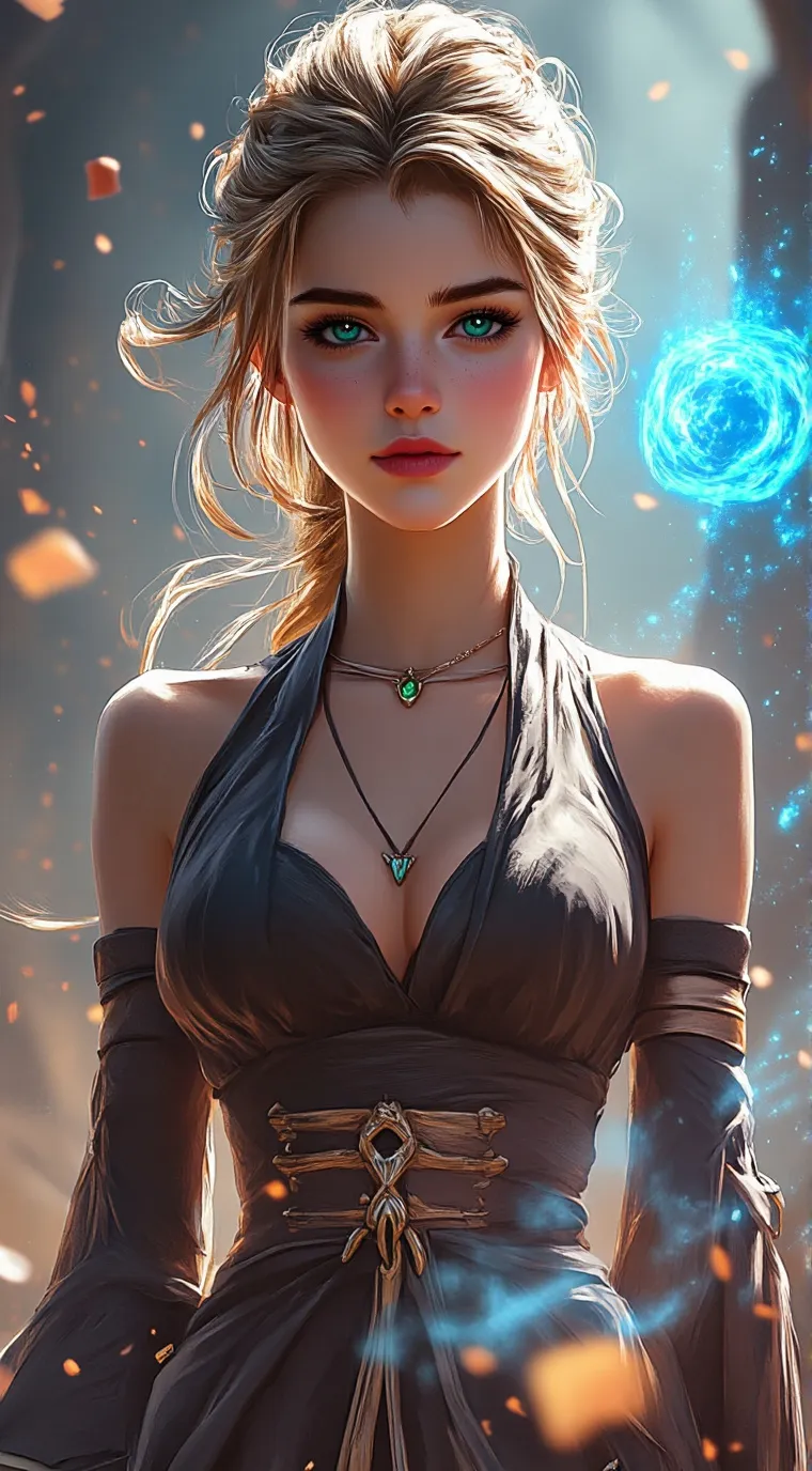 ai character: rous y la queso background