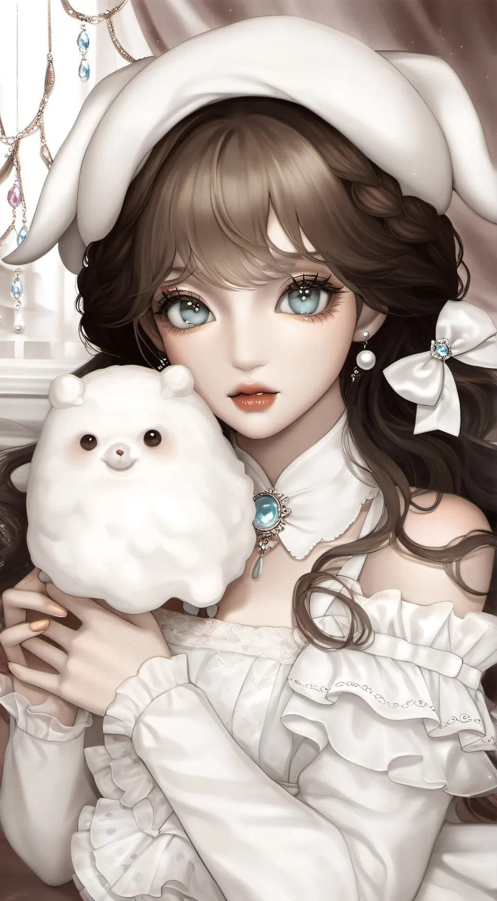 ai character: Aurora background