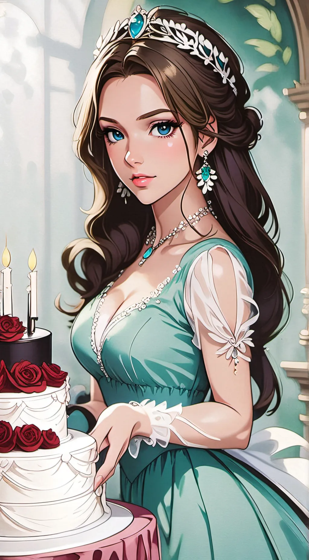 ai character: Princess Grace  background