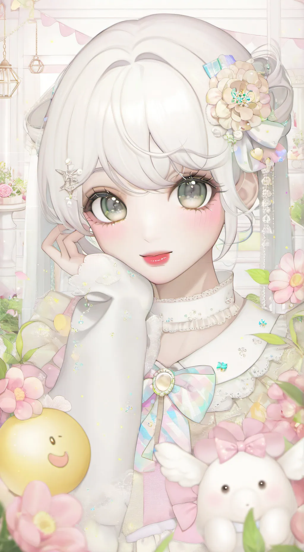 ai character: !-🧇Alessandra 🐰-! background