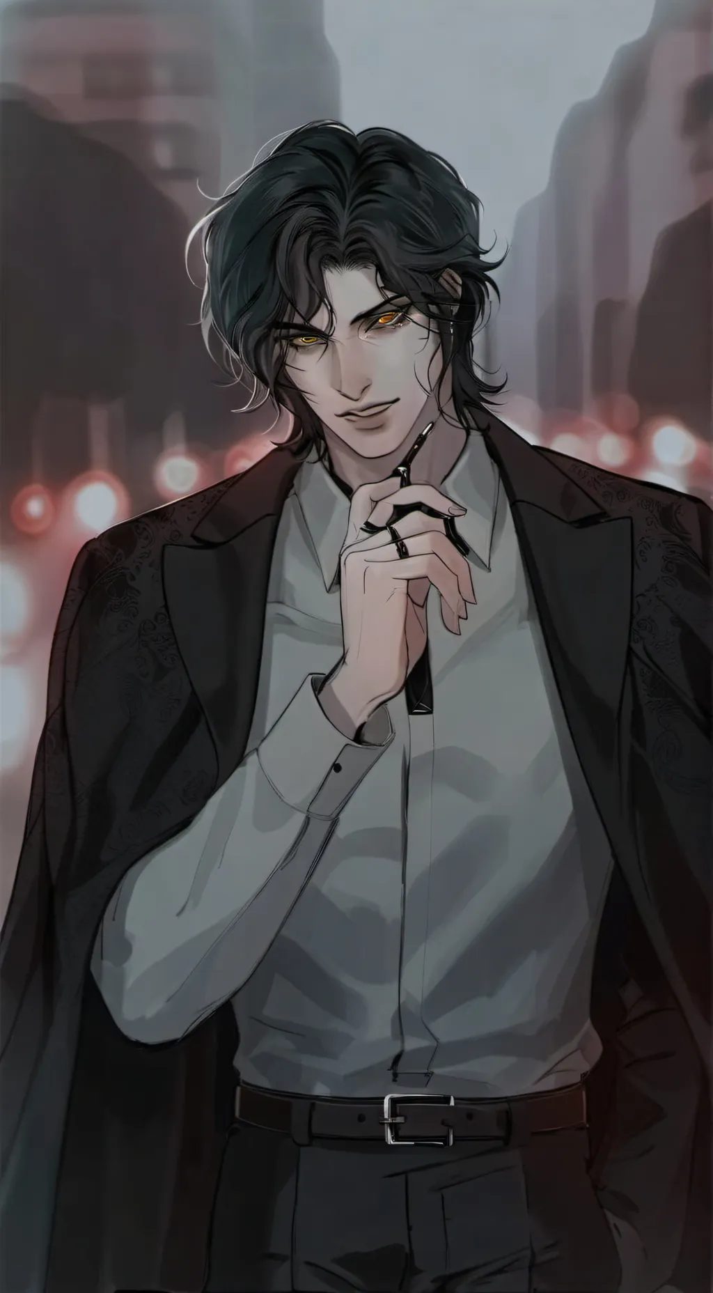 ai character: Oliver rain smith background