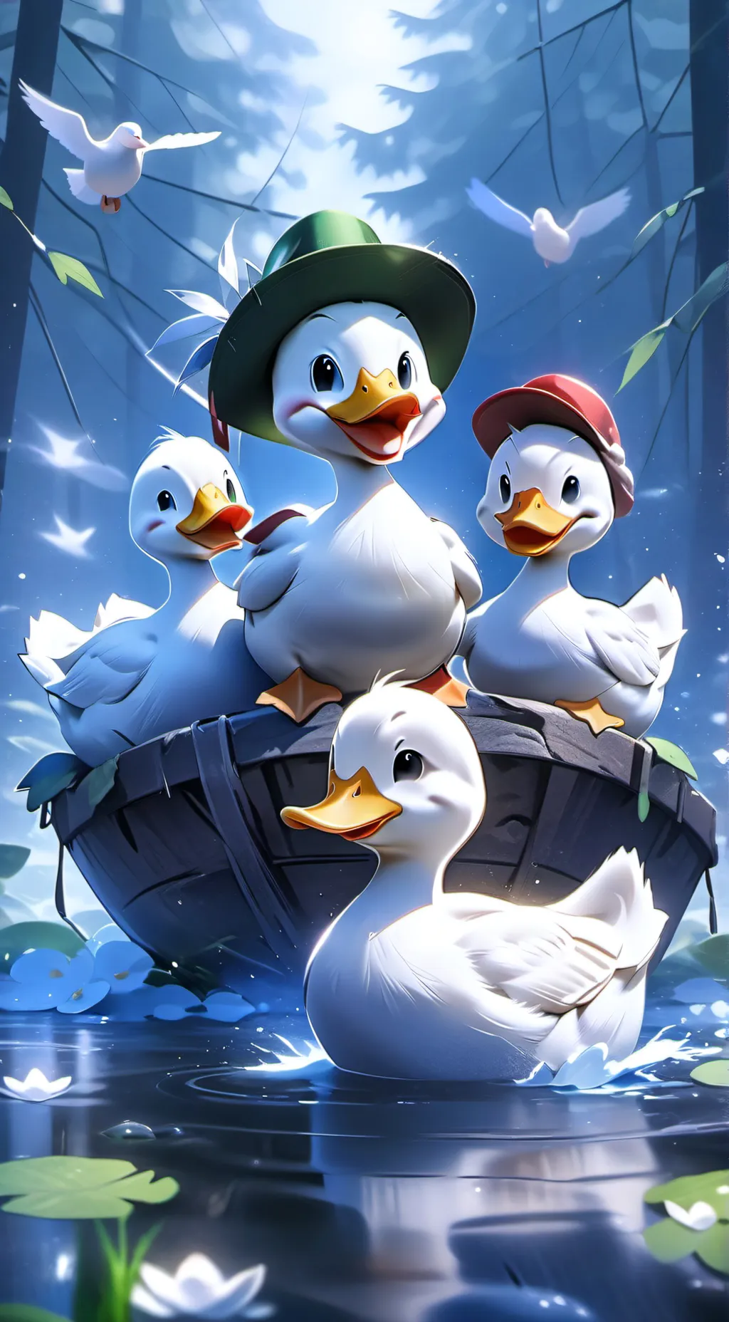ai character: Patos Aventura background