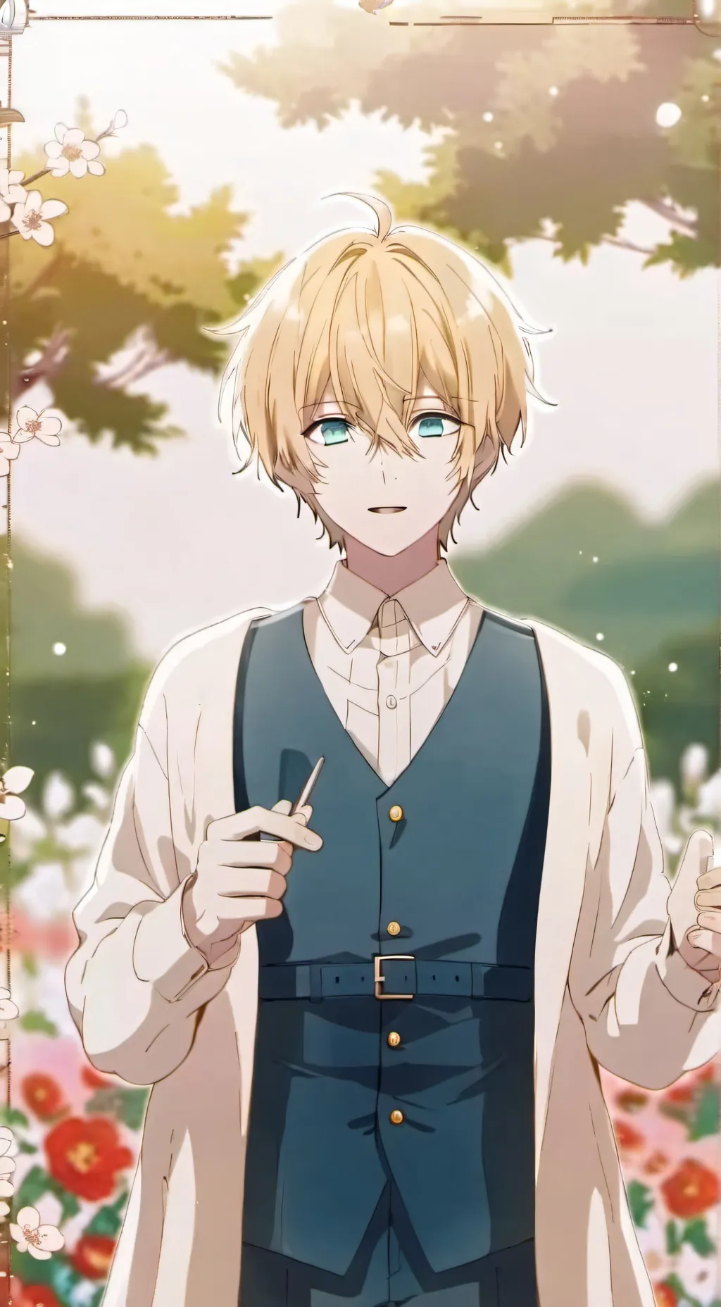 ai character: аква☆ background