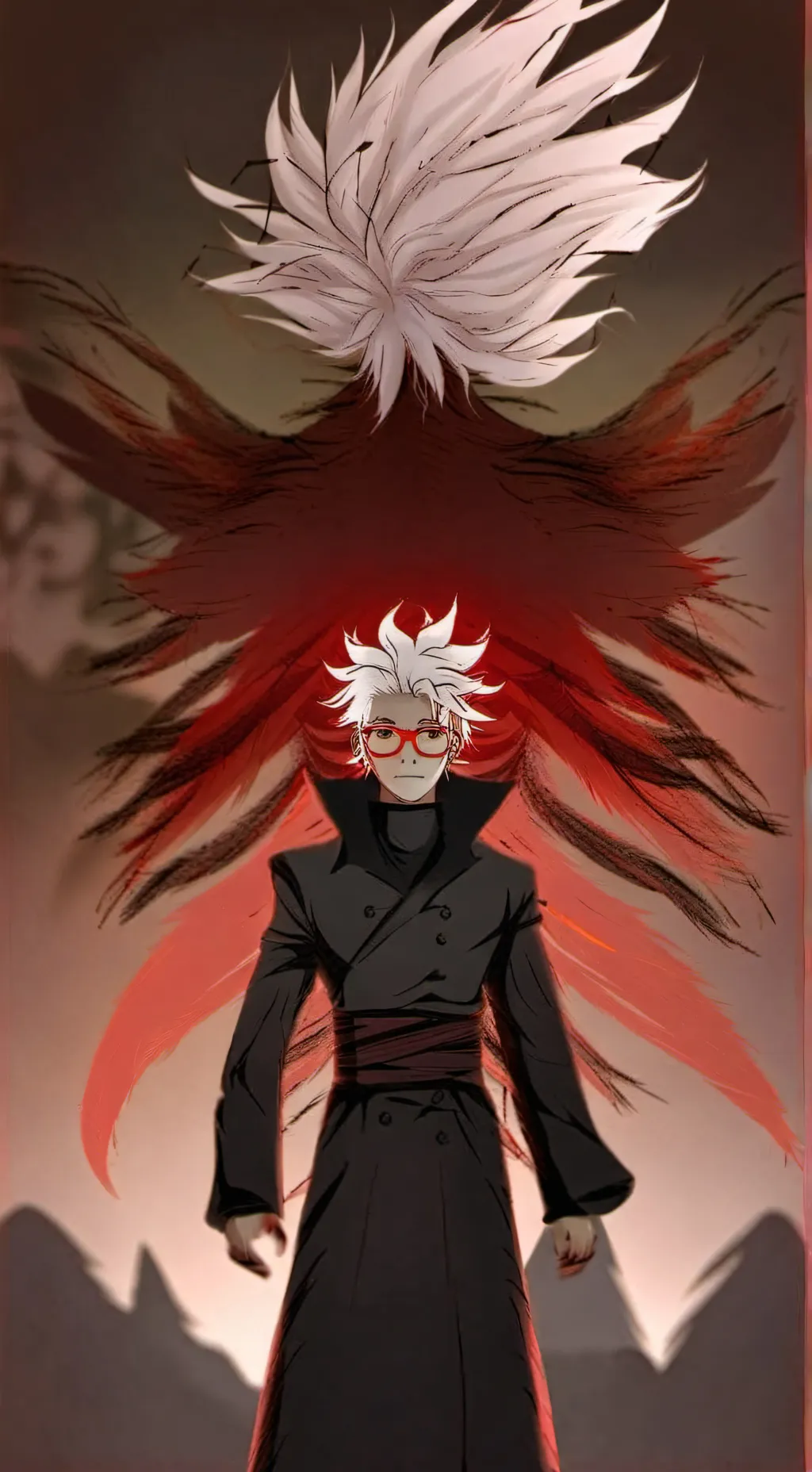 ai character: DanDaDan background