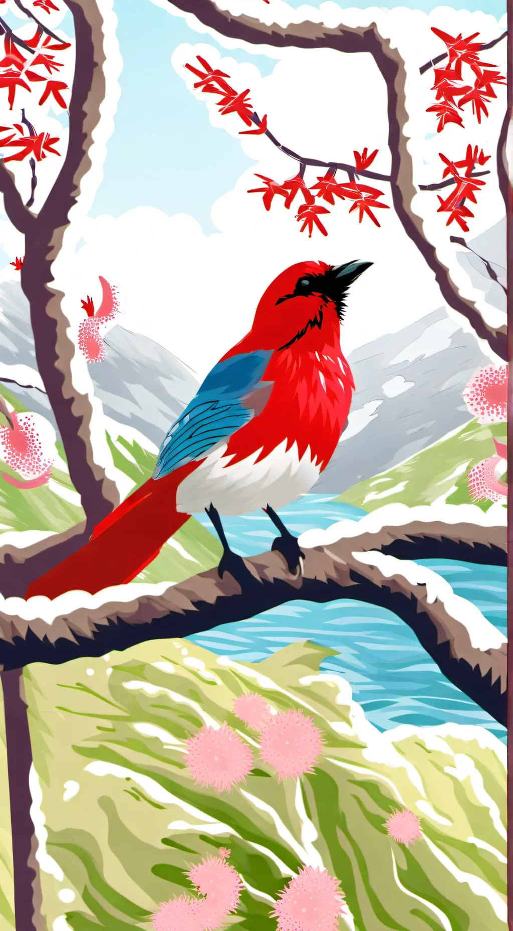 ai character: countryballs World background