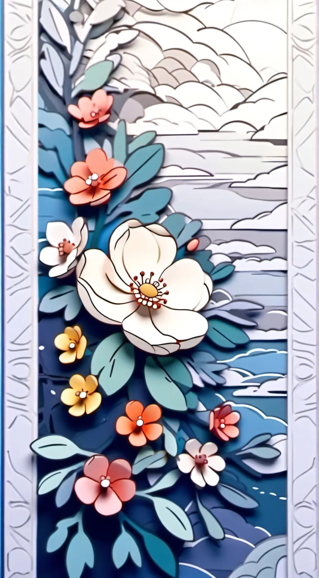 ai character: Blue background