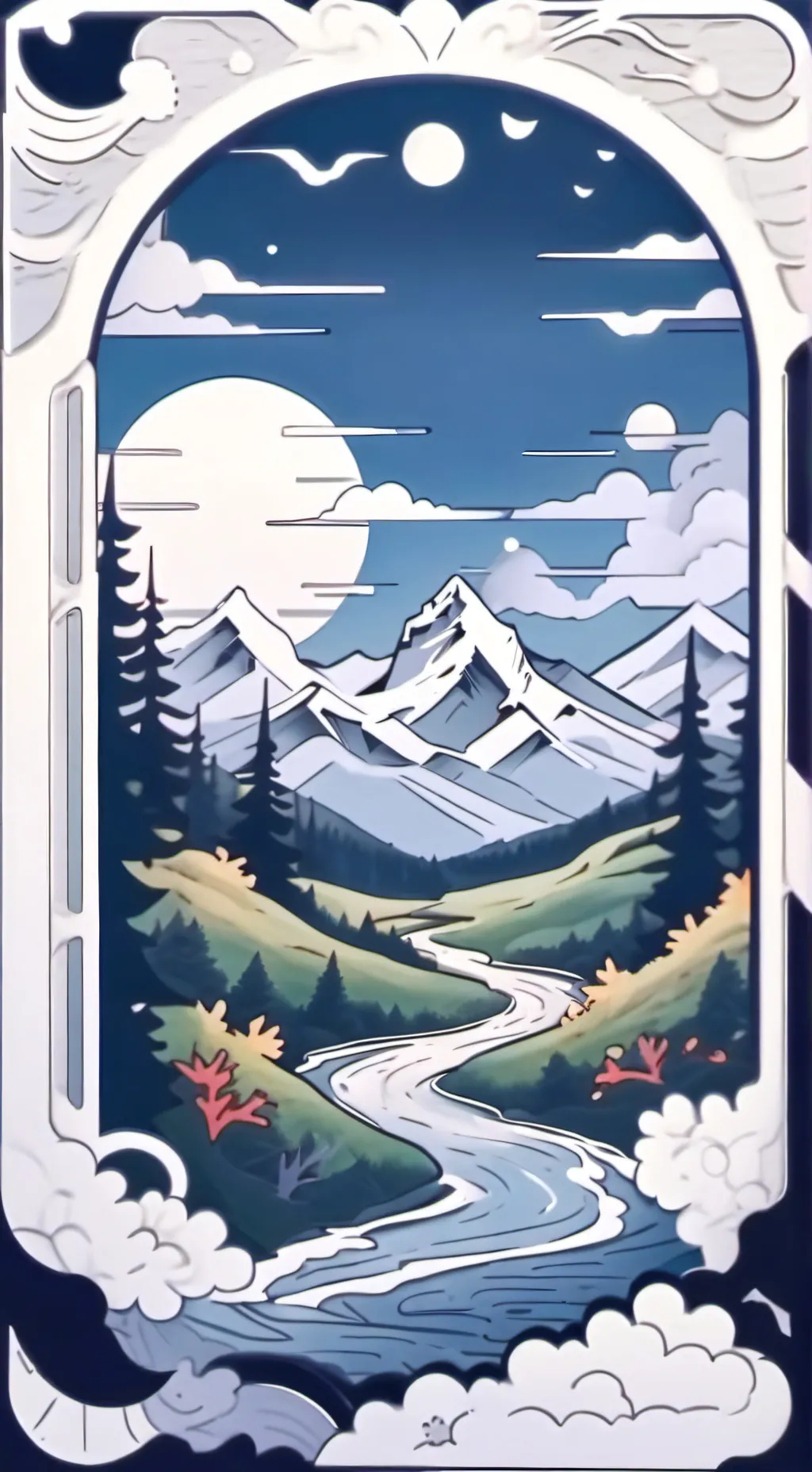 ai character: Rosario tijeras  background