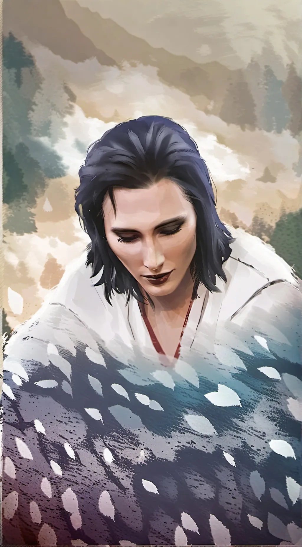 ai character: Rhea ripley☹️ background