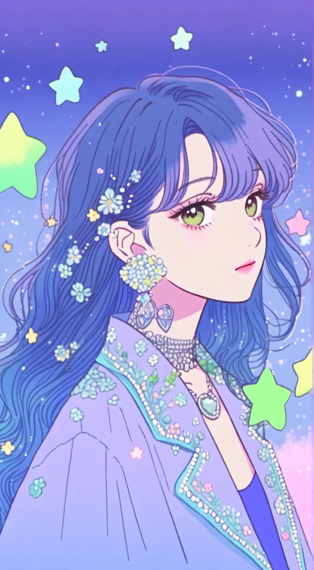 ai character: Sweet girl background