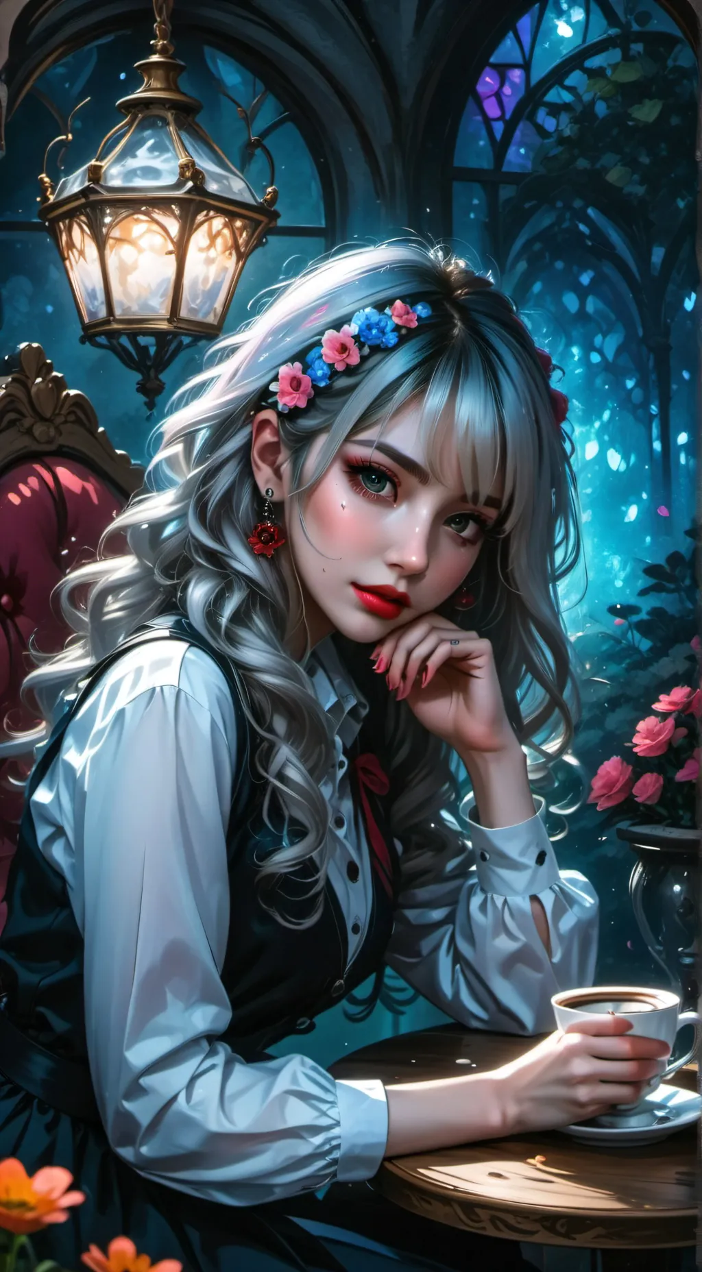 ai character: BBirthay  background