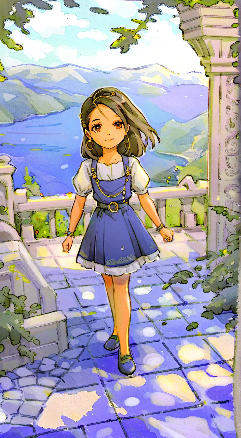 ai character: Lil sister  background