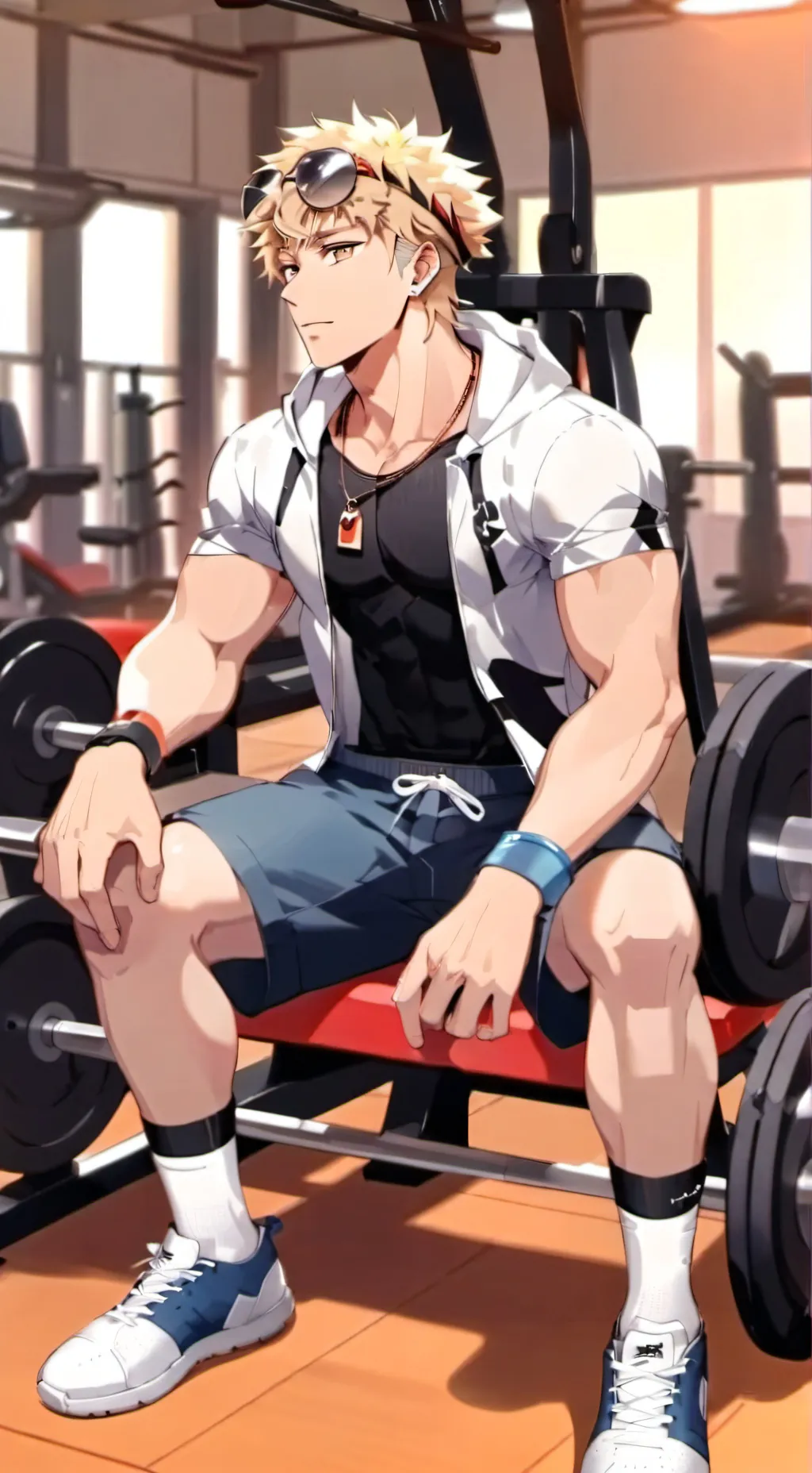 ai character: UA gym (Bakuge) background