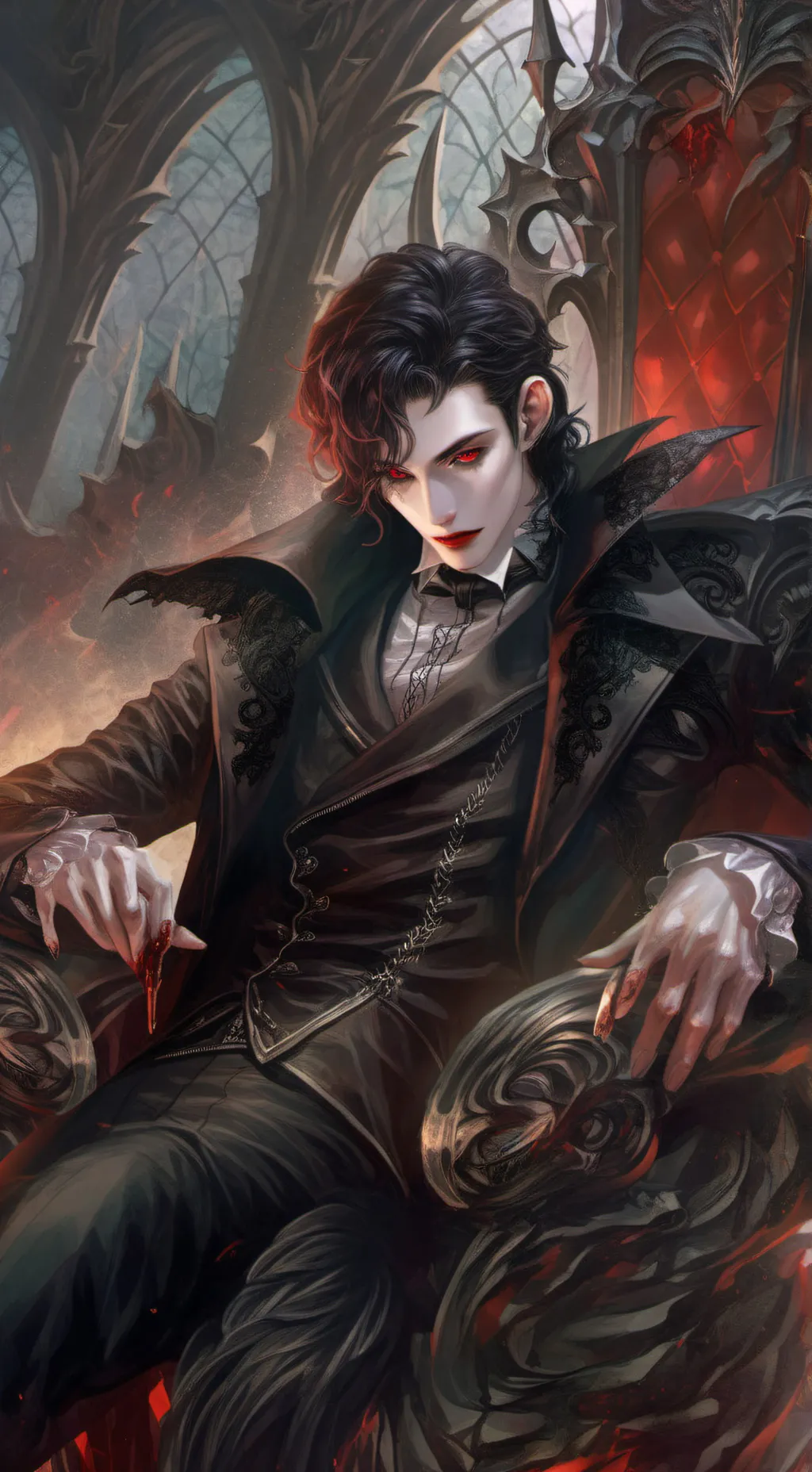 ai character: 🩸😈max😈🩸 background